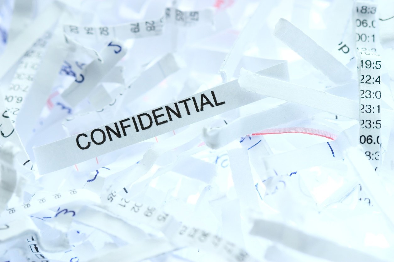 Confidential Document shredding