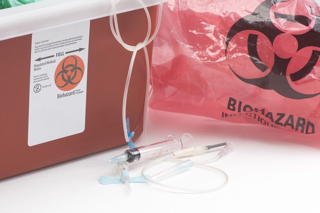 What Goes in Red Biohazard Bags?