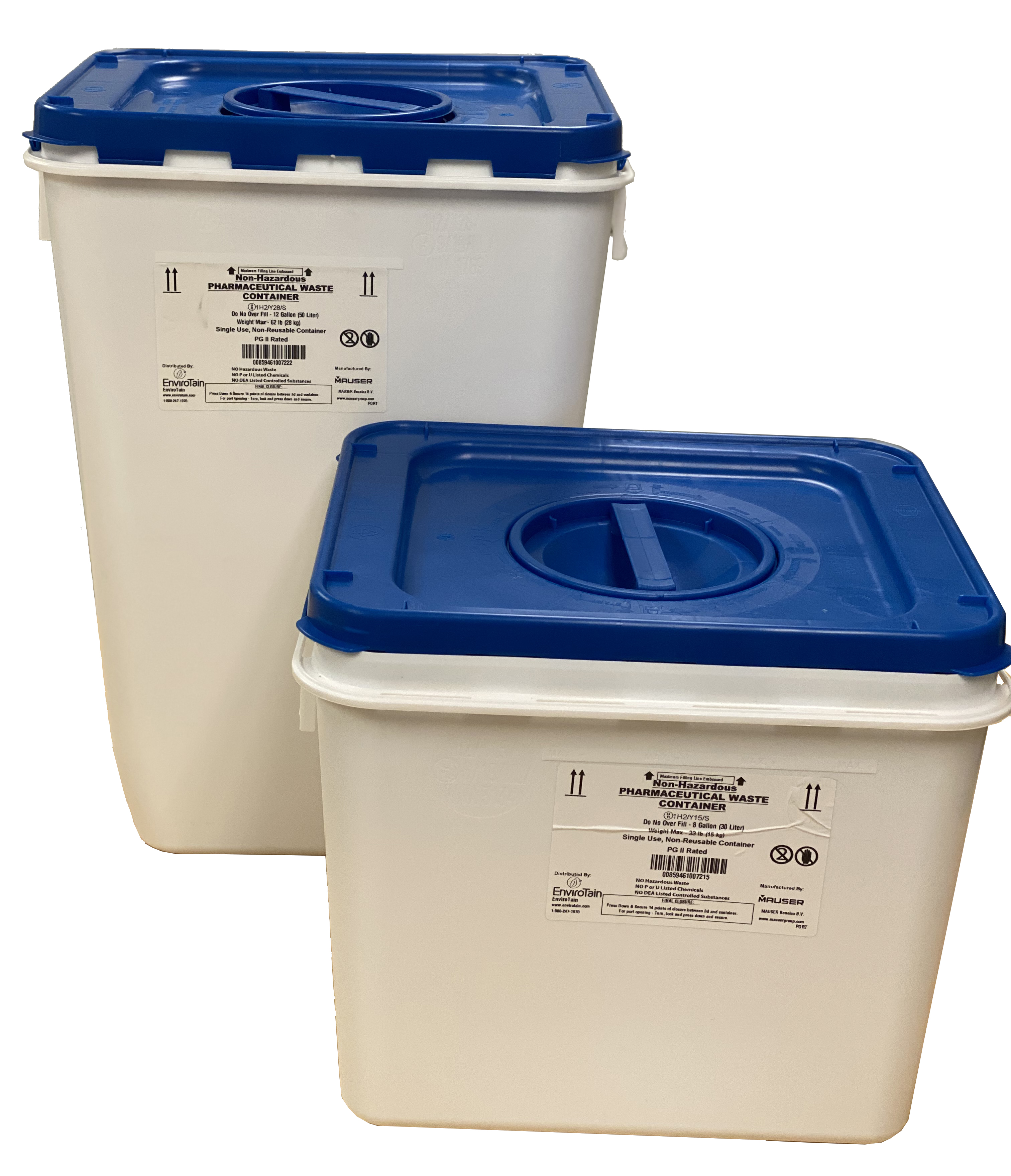 Blue Waste Bin In Hospital