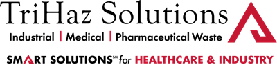 TriHaz Solutions logo with words Safe Solutions for healthcare and industry